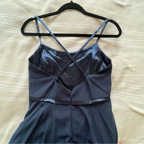 Lulus Grand Soirée Navy blue sleeveless maxi dress - Picture 5 of 8